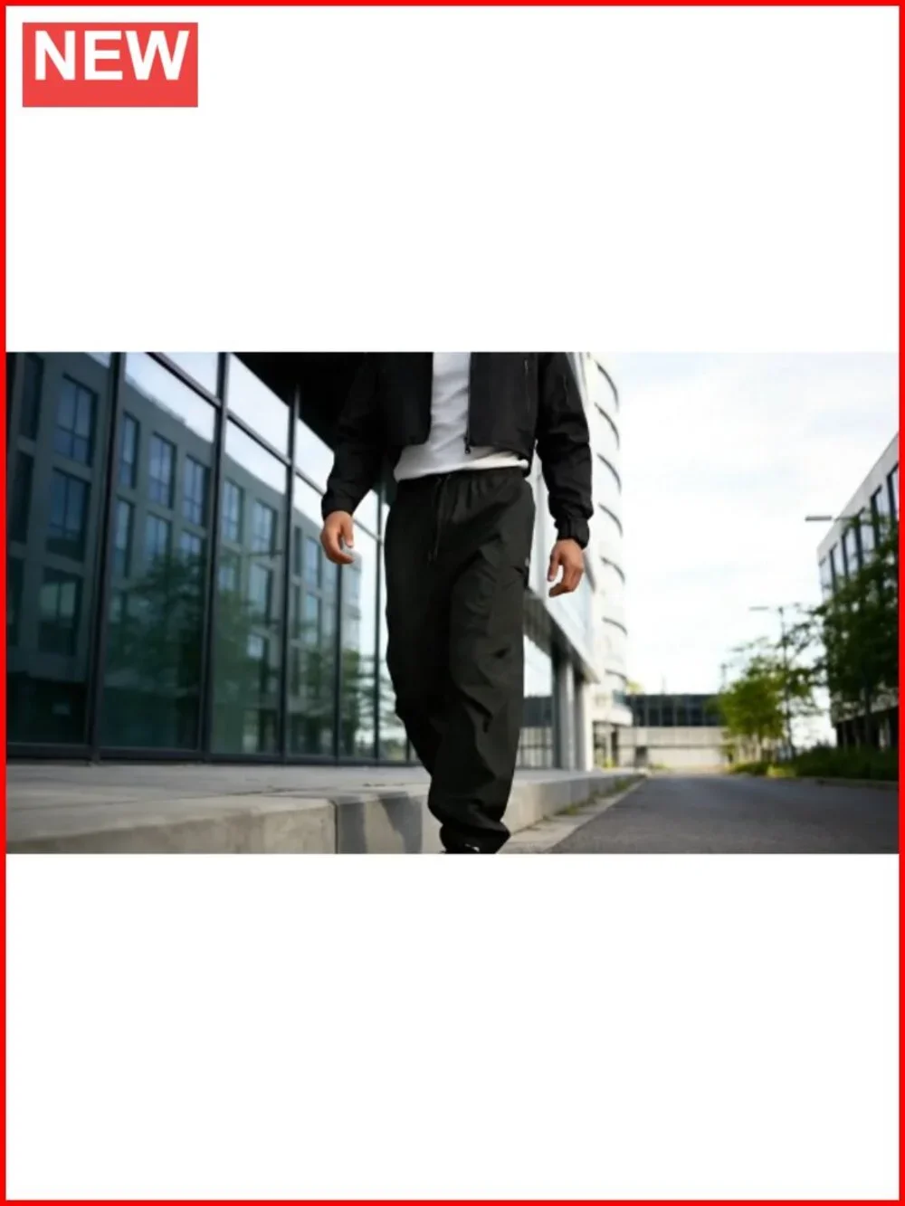 Men's Baggy Cargo Pants Casual Lightweight Waterproof Relaxed Fit